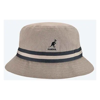 Bavlněný klobouk Kangol Stripe Lahinch tmavomodrá barva, K4012SP.GREY-GREY