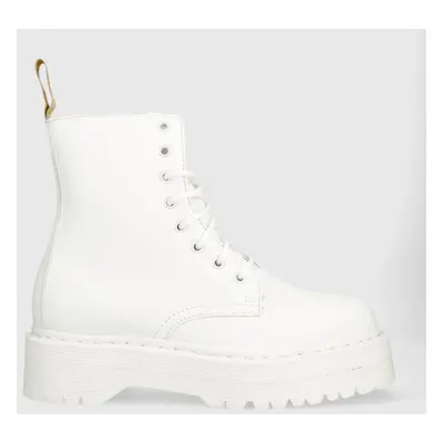 Farmářky Dr. Martens V Jadon II Mono dámské, bílá barva, na platformě, DM27335113-White