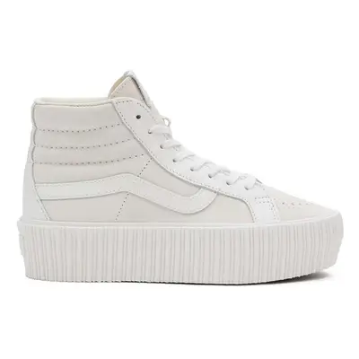 Sneakers boty Vans Premium Standards Sk8-Hi Reissue 38 Platform bílá barva, VN000CNFIVR1