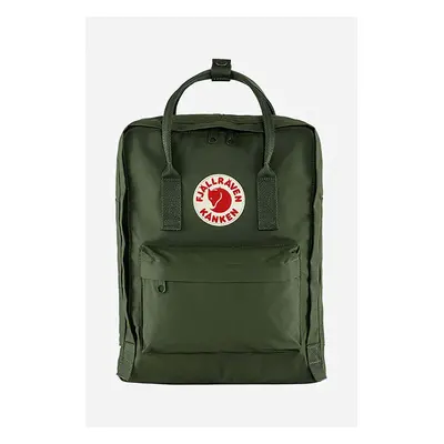 Batoh Fjallraven Kanken zelená barva, velký, s aplikací, F23510.660-660