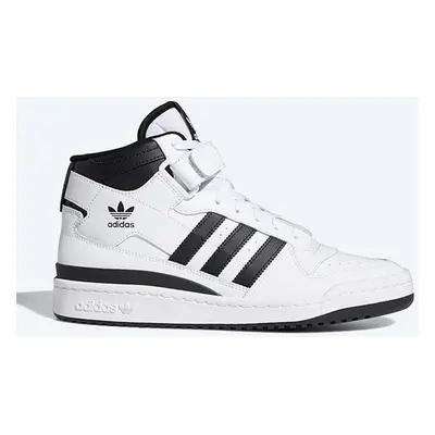 Kožené sneakers boty adidas Originals Forum Mid FY7939 bílá barva