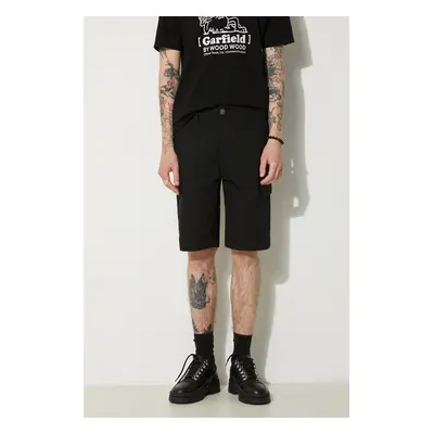 Bavlněné šortky Dickies Millerville černá barva, DK0A4XEDBLK1-BLACK