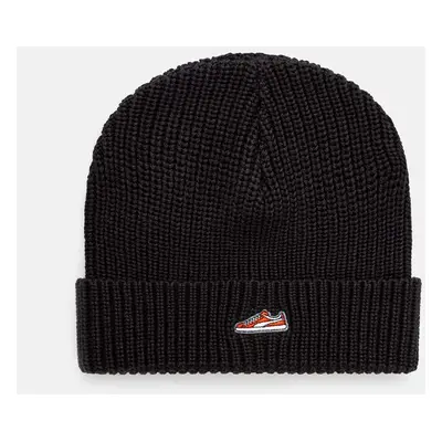 Bavlněná čepice Puma Classics Graphic Short Beanie černá barva, 025680