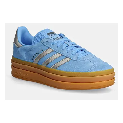 Sneakers boty adidas Originals Gazelle Bold W modrá barva, JI0327