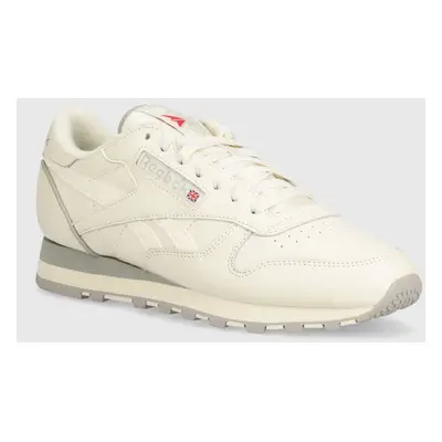 Kožené sneakers boty Reebok Classic Classic Leather 1983 Vintage béžová barva, 100202781