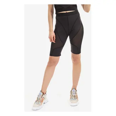 Kraťasy MCQ dámské, černá barva, hladké, high waist, 677349RSJ651003-BLACK