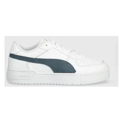 Kožené sneakers boty Puma CA Pro Suede FS bílá barva, 387327.04-white