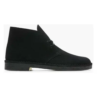 Semišové polobotky Clarks Originals Desert Boot pánské, černá barva, 26155480