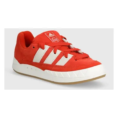 Semišové sneakers boty adidas Originals Adimatic červená barva, IF8796