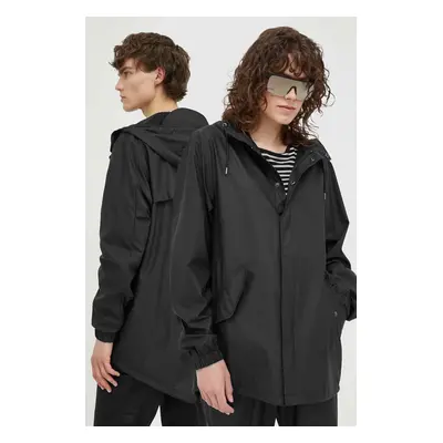 Nepromokavá bunda Rains 18010 Fishtail Jacket černá barva, přechodná