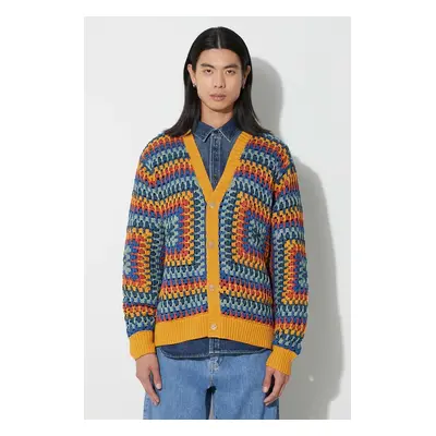 Bavlněný kardigan Corridor Sunburst Cardigan oranžová barva, SW0109