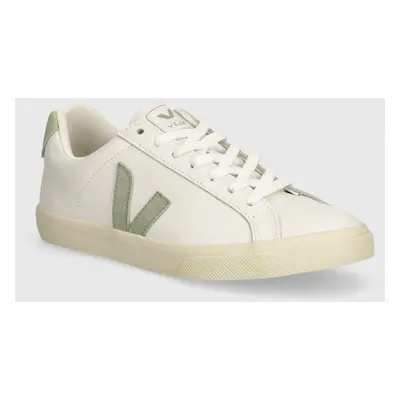 Kožené sneakers boty Veja Esplar Logo bílá barva, EO0203710A