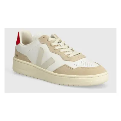 Kožené sneakers boty Veja V-90 béžová barva, VD2003459