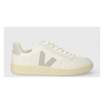 Kožené sneakers boty Veja V-12 bílá barva, XD0203484