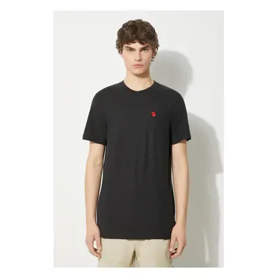 Tričko Fjallraven Hemp Blend T-shirt M černá barva, s aplikací, F12600215.550