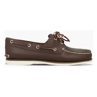 Kožené mokasíny Timberland Classic Boat pánské, hnědá barva, 74035-BROWN