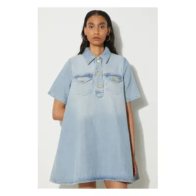 Džínové šaty GANNI Heavy Denim Mini Dress mini, J1503