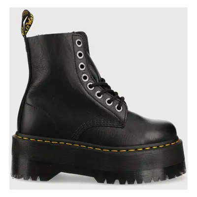 Kožené workery Dr. Martens 1460 Pascal Max dámské, černá barva, na platformě, DM26925001