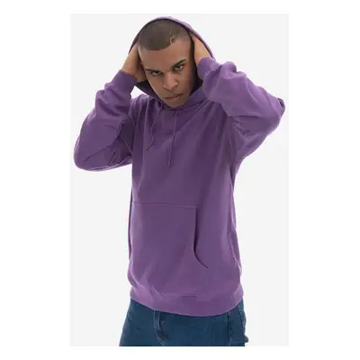 Bavlněná mikina Maharishi U.A.P. Embroidered Hoody Organic Cotton Sweat 4098 PURPLE pánská, fial