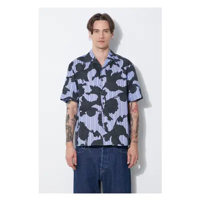 Bavlněná košile Neil Barrett Boxy Bold Flowers Print Short Sleeve Shirt regular, MY60214A-Y059-7