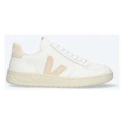 Kožené sneakers boty Veja V-12 bílá barva, XD0202335A