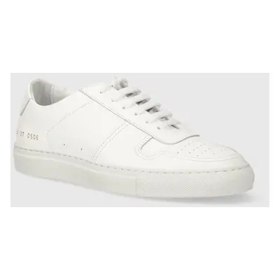 Kožené sneakers boty Common Projects BBall Low in Leather bílá barva, 3864