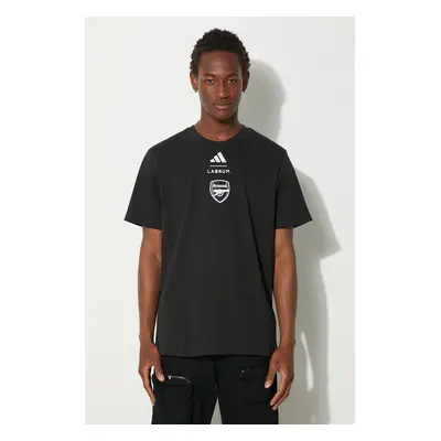 Bavlněné tričko adidas Afc Szn Tee černá barva, s potiskem, JI9435