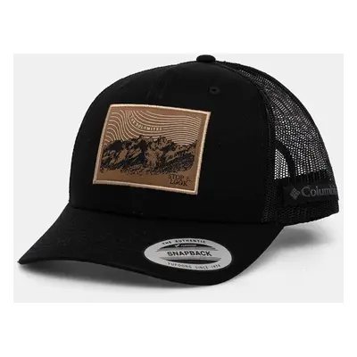 Kšiltovka Columbia Mesh Snap Back černá barva, s aplikací, 1652541