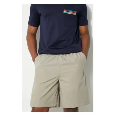 Bavlněné šortky Fred Perry Wide Leg Poplin Shorts béžová barva, S7173.U54