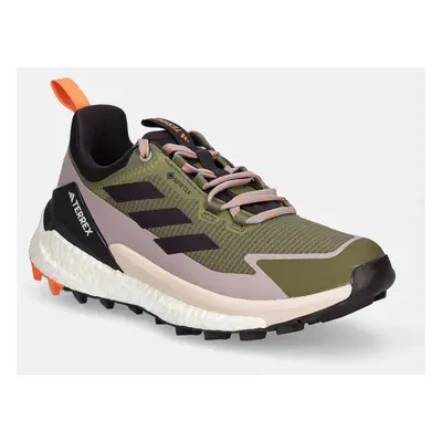 Boty adidas TERREX Free Hiker 2 Low Gore-Tex W dámské, zelená barva, IH3539