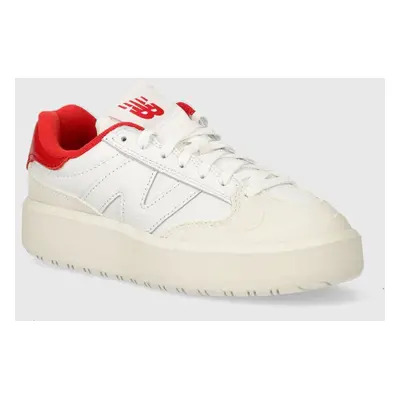 Kožené sneakers boty New Balance CT302VB bílá barva, CT302VB