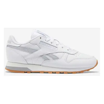 Kožené sneakers boty Reebok Classic Leather bílá barva, HQ2234-white