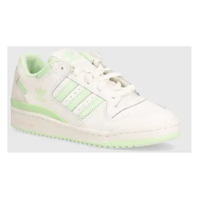 Kožené sneakers boty adidas Originals Forum Low CL W bílá barva, IG1427