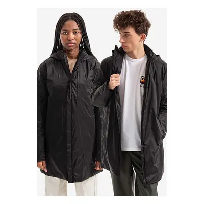 Bunda Rains Padded Nylon Coat 15480 BLACK černá barva, přechodná, oversize