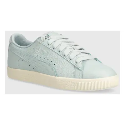 Kožené sneakers boty Puma Clyde Premium zelená barva, 394834