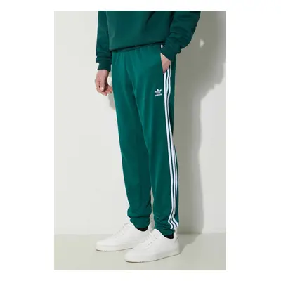 Tepláky adidas Originals zelená barva, s aplikací, IR9886