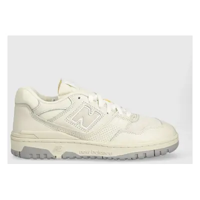 Kožené sneakers boty New Balance BB550PWD béžová barva