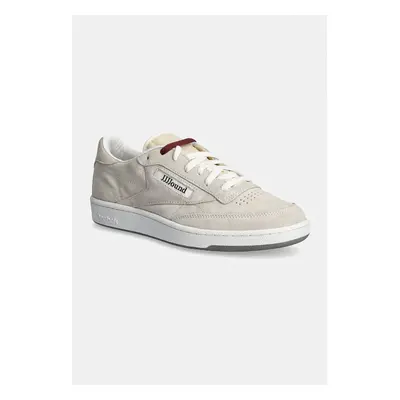 Semišové sneakers boty Reebok LTD JJJJound Club C 85 šedá barva, RMIA04VC99LEA0033C01