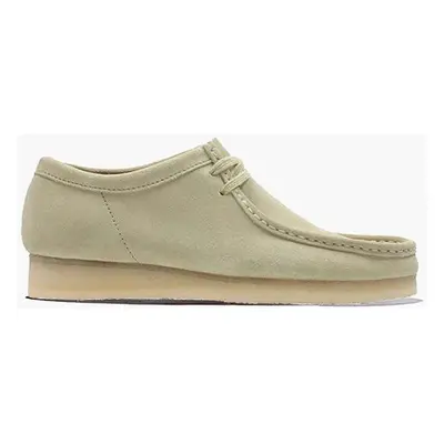 Semišové polobotky Clarks Originals Wallabee pánské, hnědá barva, 26155515