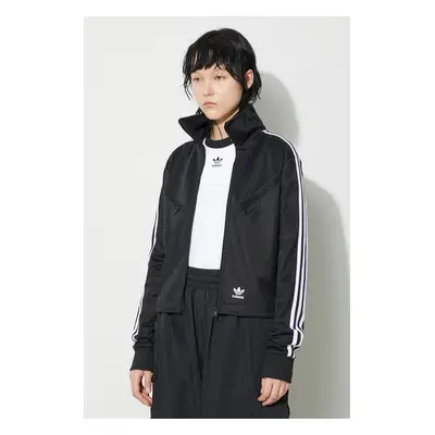 Mikina adidas Originals Montreal Track Top dámská, černá barva, s aplikací, IU2524