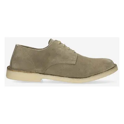 Semišové polobotky Astorflex Derby Uomo COASTFLEX 001 DARK KHAKI pánské, šedá barva