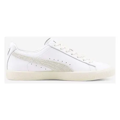 Kožené sneakers boty Puma Clyde Base bílá barva, 390091.01-white