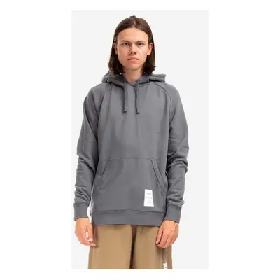 Bavlněná mikina Norse Projects Kristian Tab Series Hood N20-1294 1072 pánská, šedá barva, s kapu