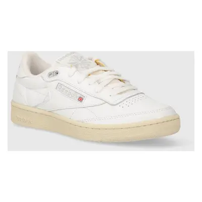 Kožené sneakers boty Reebok Classic Club C 85 Vintage bílá barva, 100033001