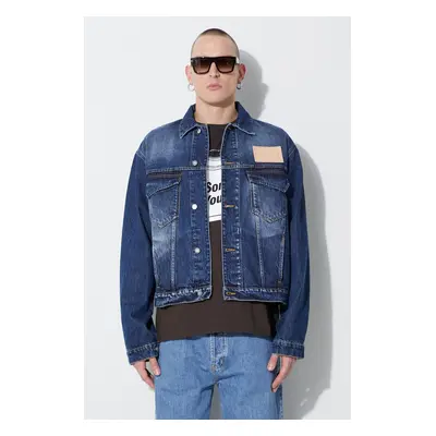 Džínová bunda A-COLD-WALL* VINTAGE WASH DENIM JACKET pánská, přechodná, ACWMH049