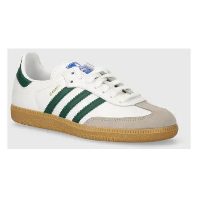 Sneakers boty adidas Originals Samba OG bílá barva, IE3437