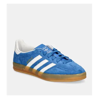 Semišové sneakers boty adidas Originals Gazelle Indoor modrá barva, JI2061