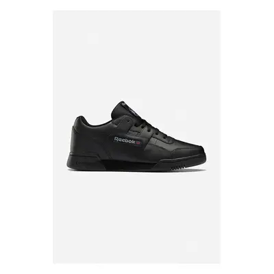 Kožené sneakers boty Reebok Classic Workout Plus černá barva, HP5910-black