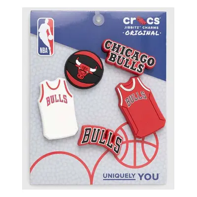 Připínačky na obuv Crocs JIBBITZ NBA Chicago Bulls 5-pack 10011280