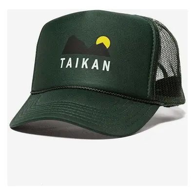 Kšiltovka Taikan Trucker Cap zelená barva, s potiskem, TA0004.FGN-FGN